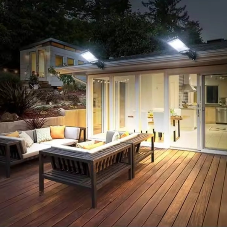 Mini luz solar LED con mando y sensor de movimiento